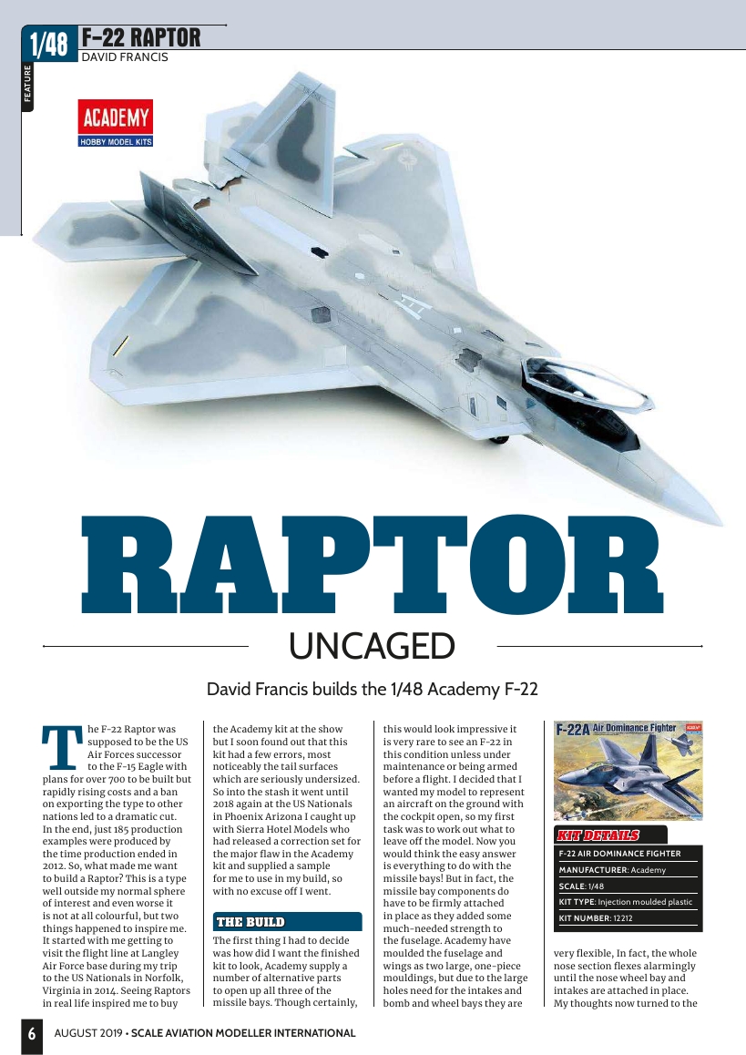 Scale Aviation Modeller International 2019-08